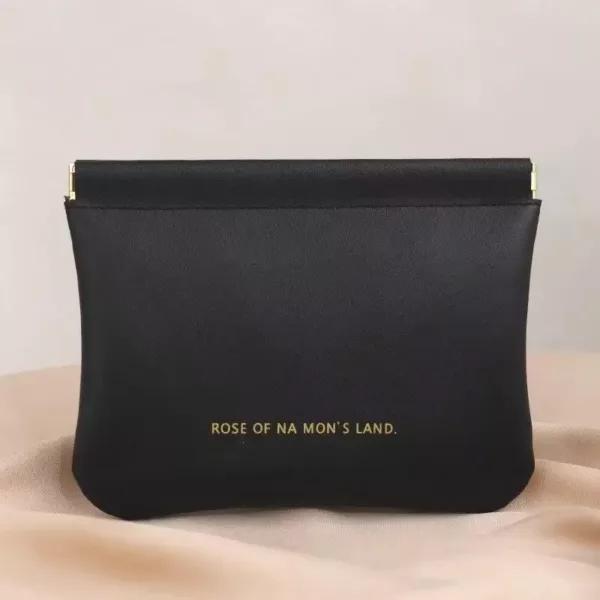 Plain PU Lock Makeup Bag MB-6180