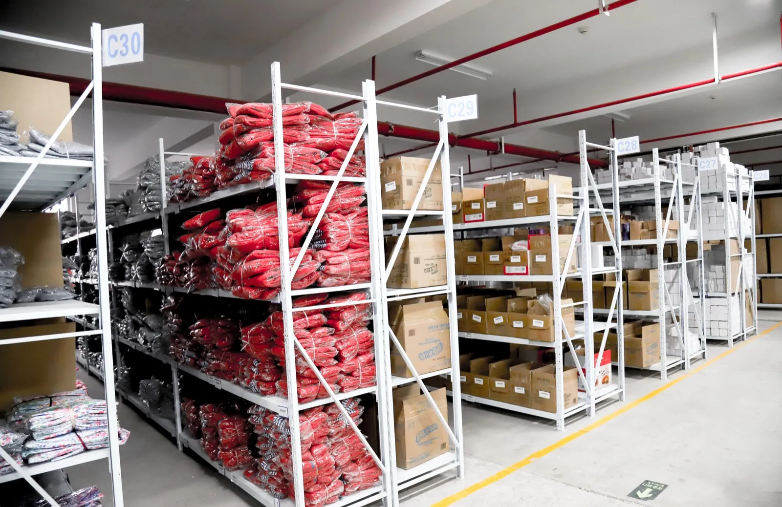 Camytonc warehouse holding ready-to-ship makeup pouches